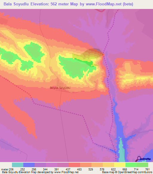 Bala Soyudlu,Azerbaijan Elevation Map