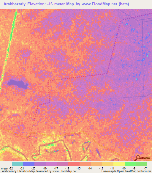 Arabbazarly,Azerbaijan Elevation Map