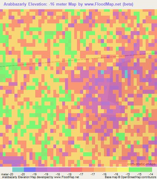 Arabbazarly,Azerbaijan Elevation Map