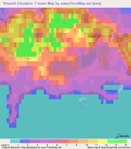 Vilsandi,Estonia Elevation Map