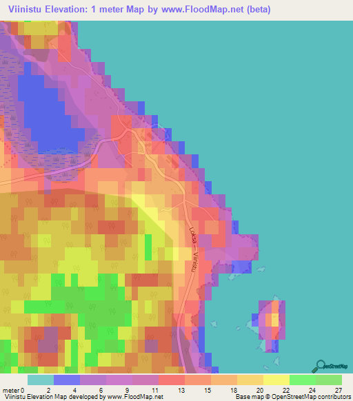 Viinistu,Estonia Elevation Map
