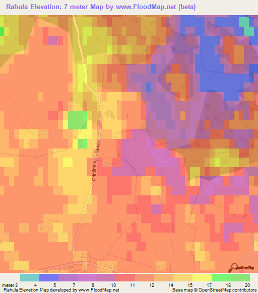 Rahula,Estonia Elevation Map