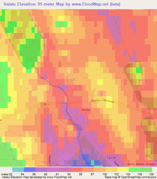 Vaiatu,Estonia Elevation Map