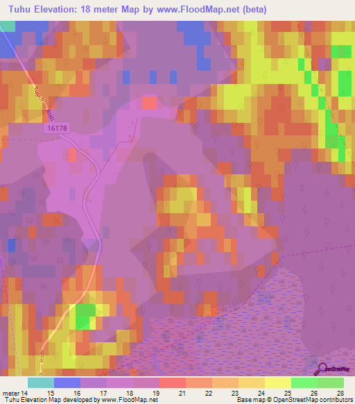 Tuhu,Estonia Elevation Map