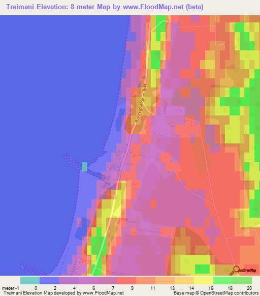 Treimani,Estonia Elevation Map
