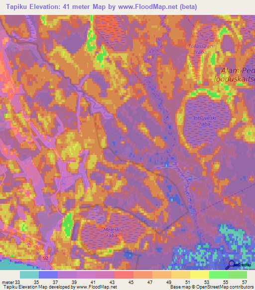 Tapiku,Estonia Elevation Map