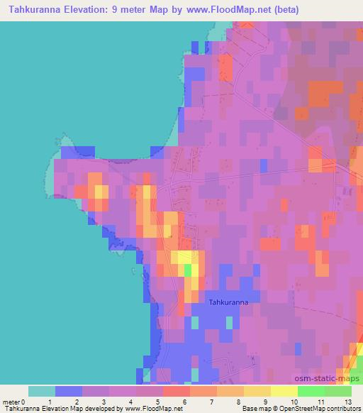 Tahkuranna,Estonia Elevation Map