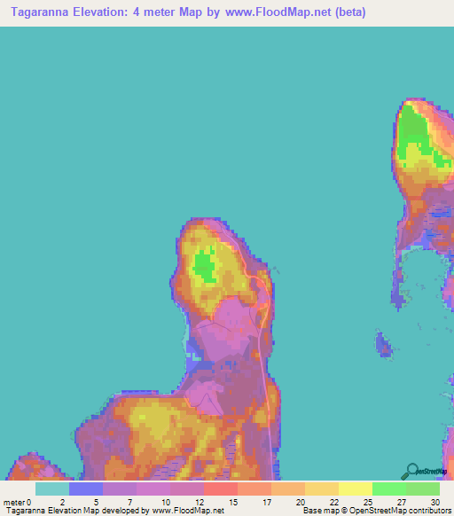 Tagaranna,Estonia Elevation Map