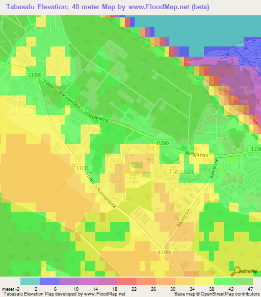 Tabasalu,Estonia Elevation Map