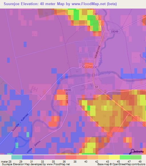 Suurejoe,Estonia Elevation Map