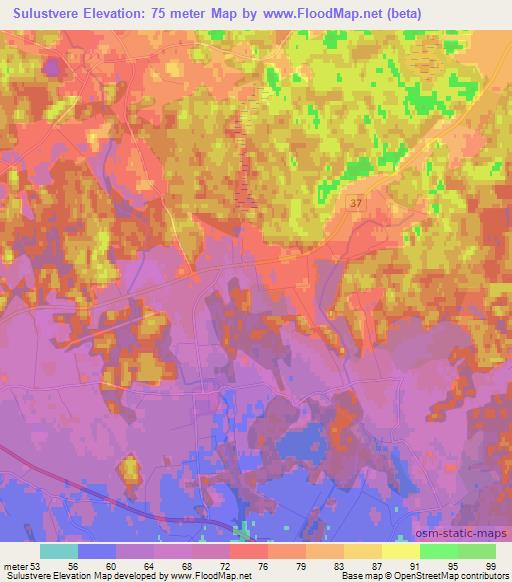 Sulustvere,Estonia Elevation Map