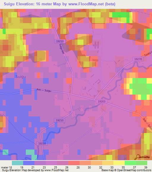 Suigu,Estonia Elevation Map