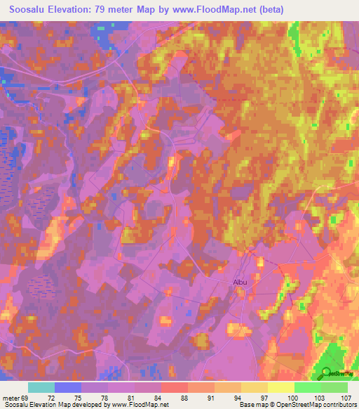 Soosalu,Estonia Elevation Map
