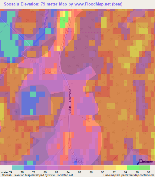 Soosalu,Estonia Elevation Map