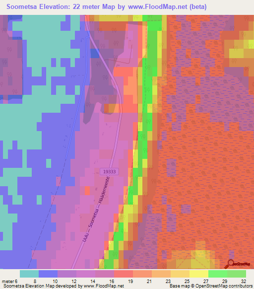 Soometsa,Estonia Elevation Map