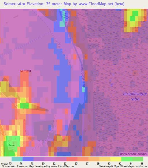 Someru-Aru,Estonia Elevation Map