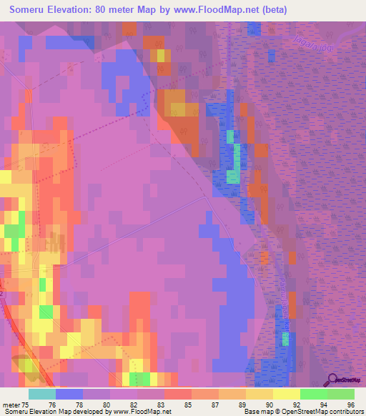 Someru,Estonia Elevation Map