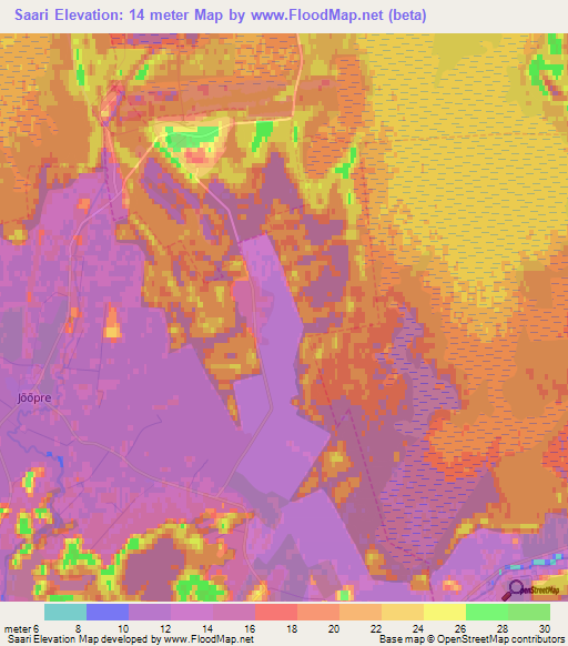 Saari,Estonia Elevation Map