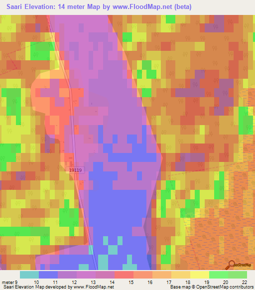 Saari,Estonia Elevation Map