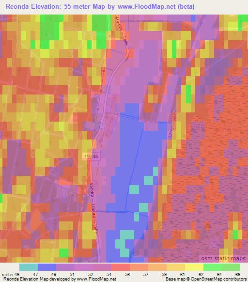 Reonda,Estonia Elevation Map