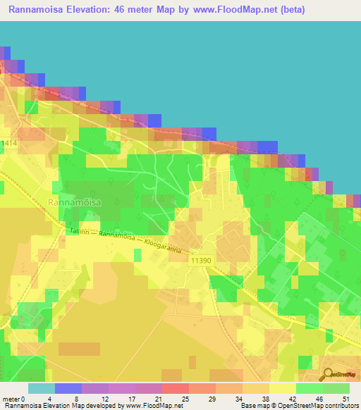 Rannamoisa,Estonia Elevation Map