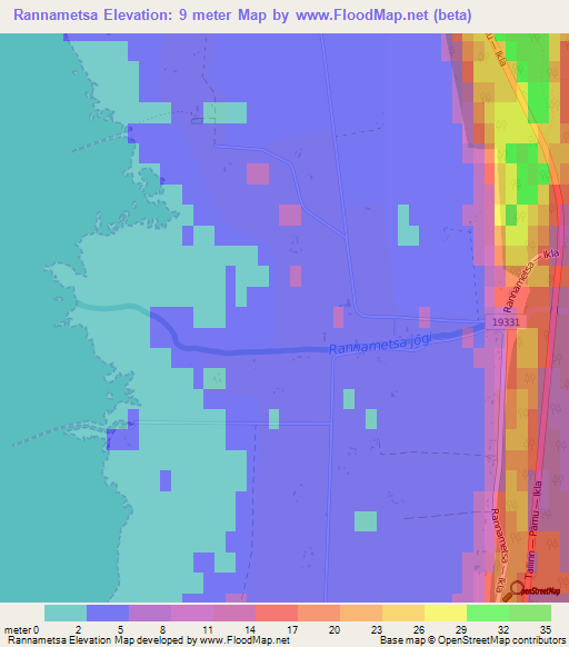 Rannametsa,Estonia Elevation Map