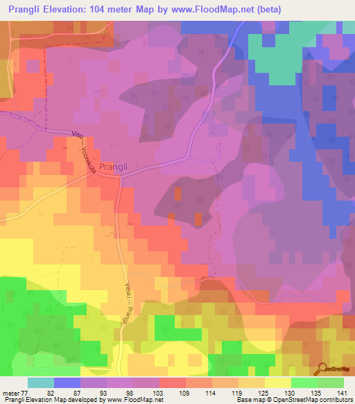 Prangli,Estonia Elevation Map