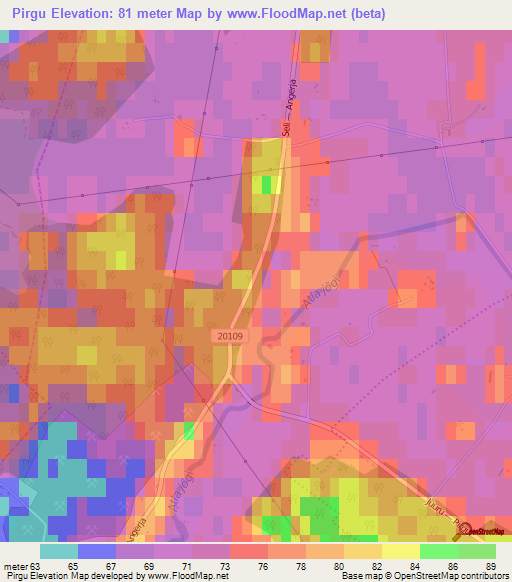 Pirgu,Estonia Elevation Map