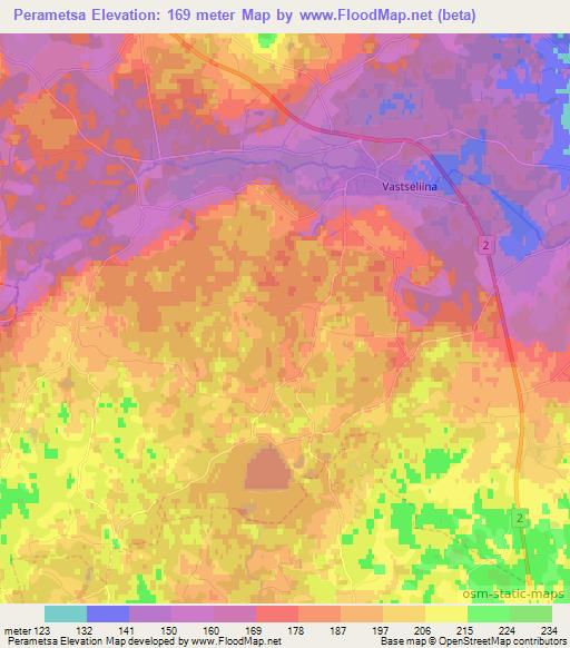 Perametsa,Estonia Elevation Map