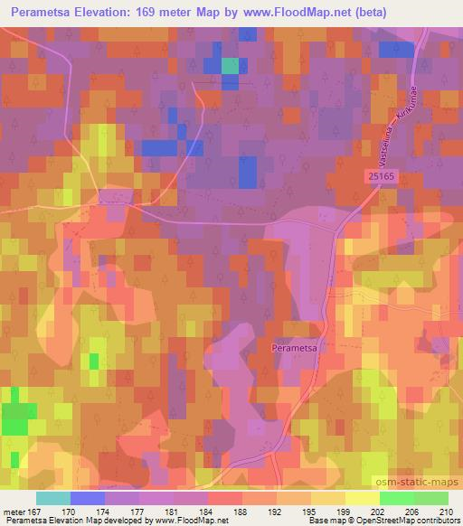Perametsa,Estonia Elevation Map