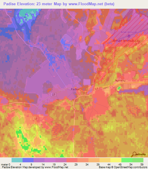 Padise,Estonia Elevation Map