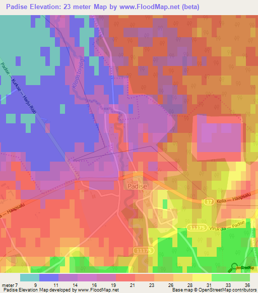Padise,Estonia Elevation Map