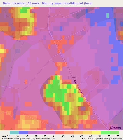 Naha,Estonia Elevation Map