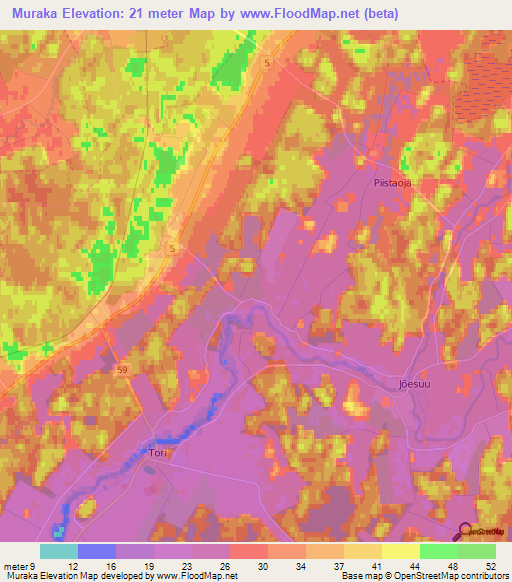 Muraka,Estonia Elevation Map