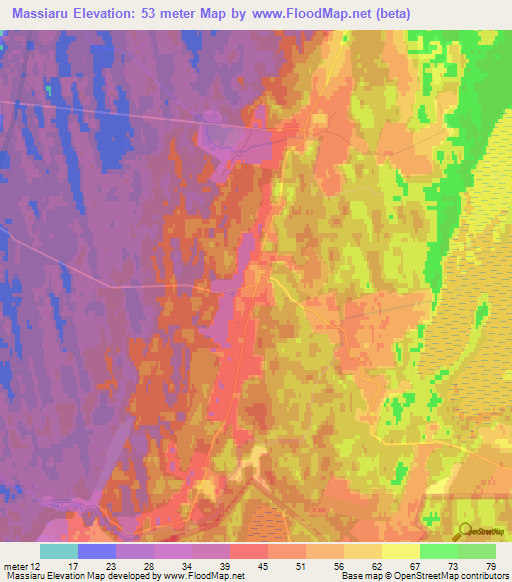 Massiaru,Estonia Elevation Map