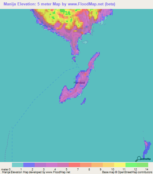 Manija,Estonia Elevation Map