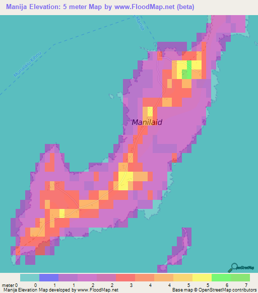 Manija,Estonia Elevation Map