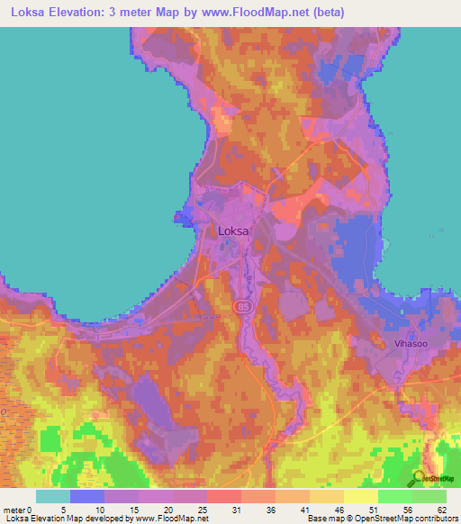 Loksa,Estonia Elevation Map