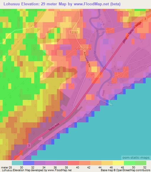 Lohusuu,Estonia Elevation Map