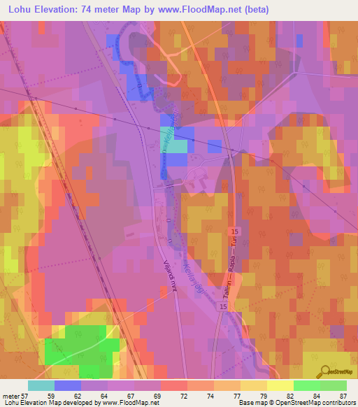 Lohu,Estonia Elevation Map