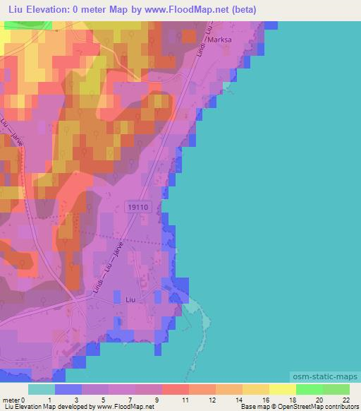 Liu,Estonia Elevation Map