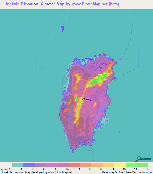 Linakula,Estonia Elevation Map
