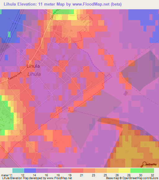 Lihula,Estonia Elevation Map