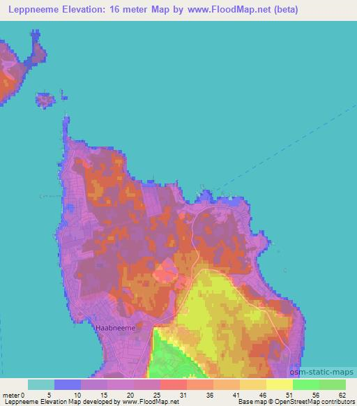 Leppneeme,Estonia Elevation Map
