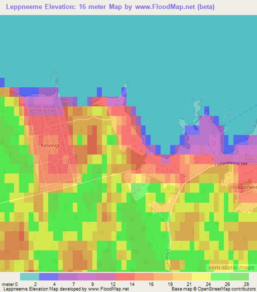 Leppneeme,Estonia Elevation Map