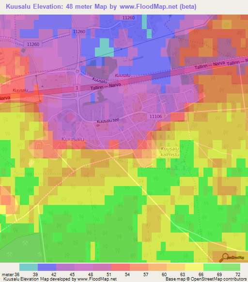 Kuusalu,Estonia Elevation Map