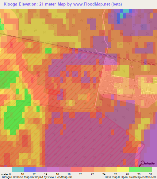 Klooga,Estonia Elevation Map