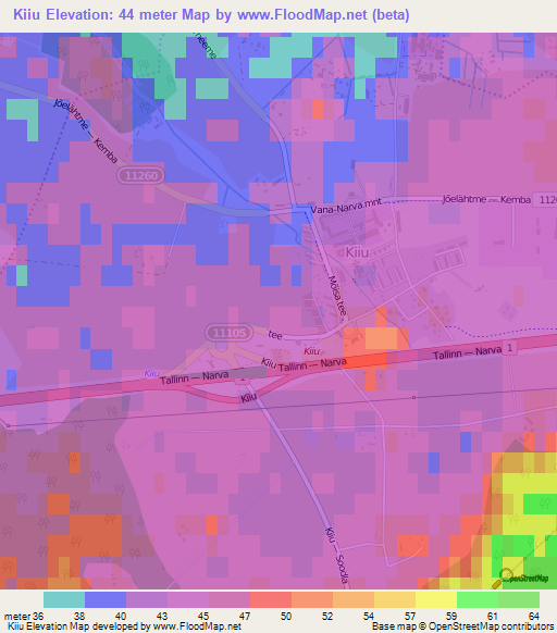 Kiiu,Estonia Elevation Map
