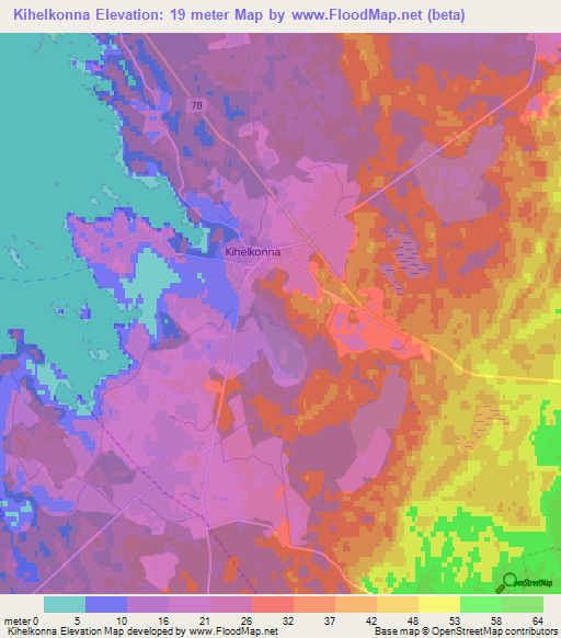 Kihelkonna,Estonia Elevation Map