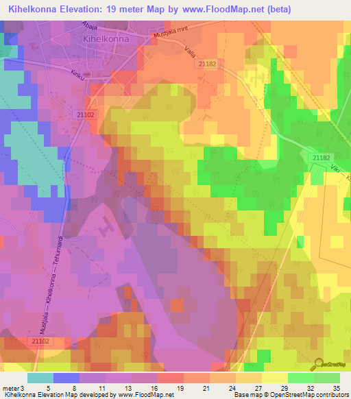 Kihelkonna,Estonia Elevation Map